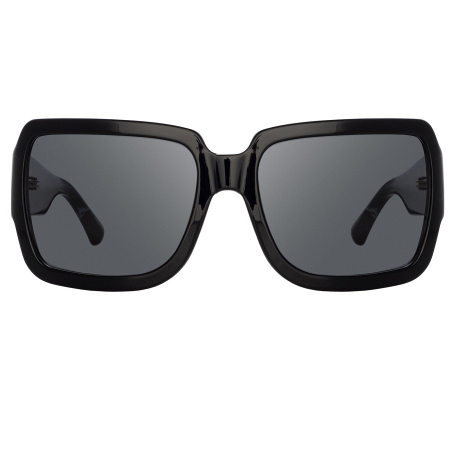 Sunglasses Linda Farrow | Dries Van Noten Oversized Sunglasses In Black