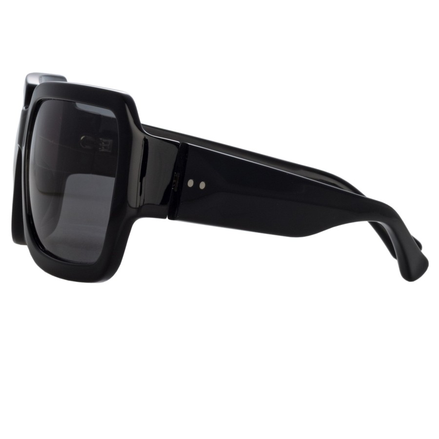 Sunglasses Linda Farrow | Dries Van Noten Oversized Sunglasses In Black