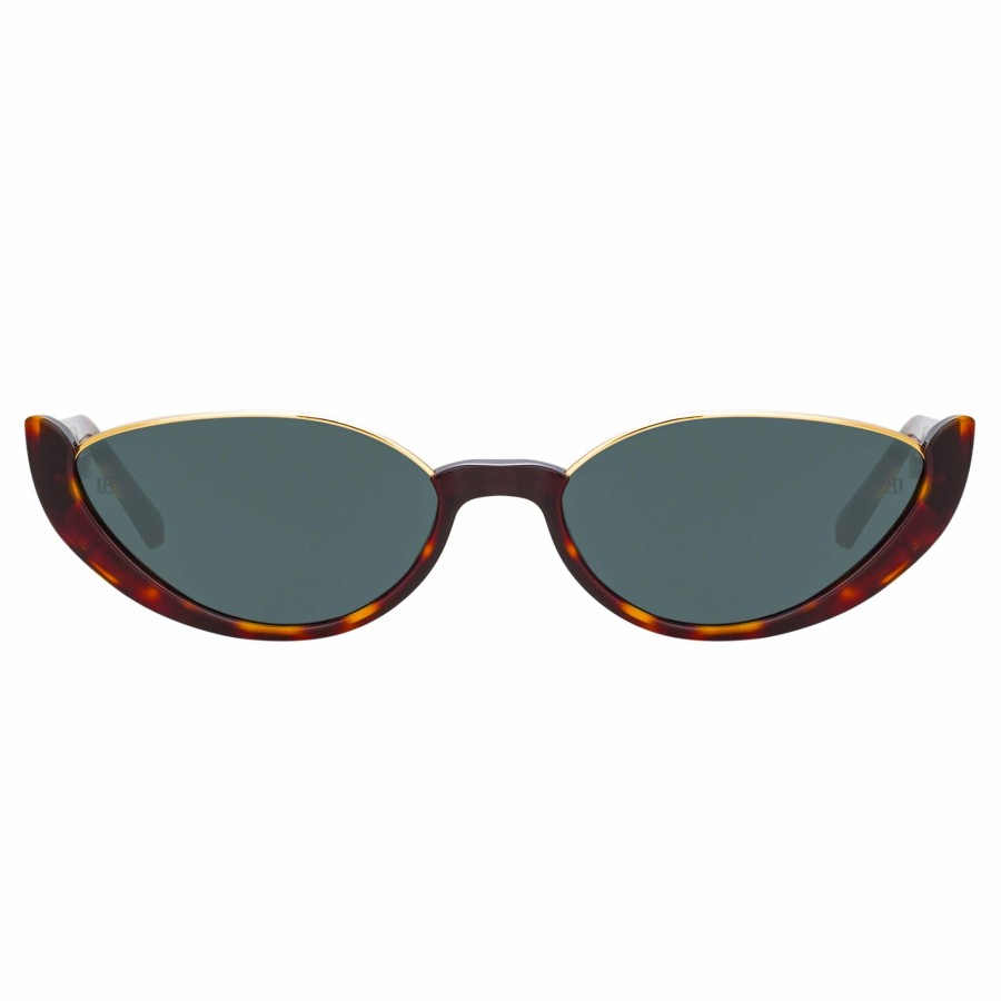 Sunglasses Linda Farrow | Robyn Cat Eye Sunglasses In Tortoiseshell