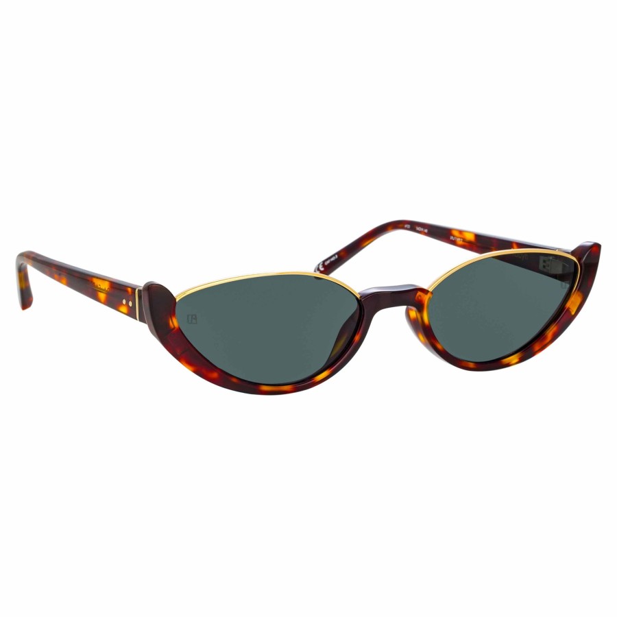 Sunglasses Linda Farrow | Robyn Cat Eye Sunglasses In Tortoiseshell