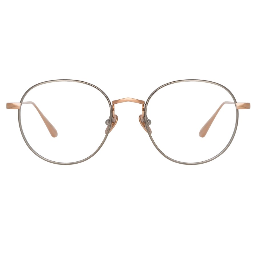 Opticals Linda Farrow | Anton Oval Optical Frame In Rose Gold And White Gold