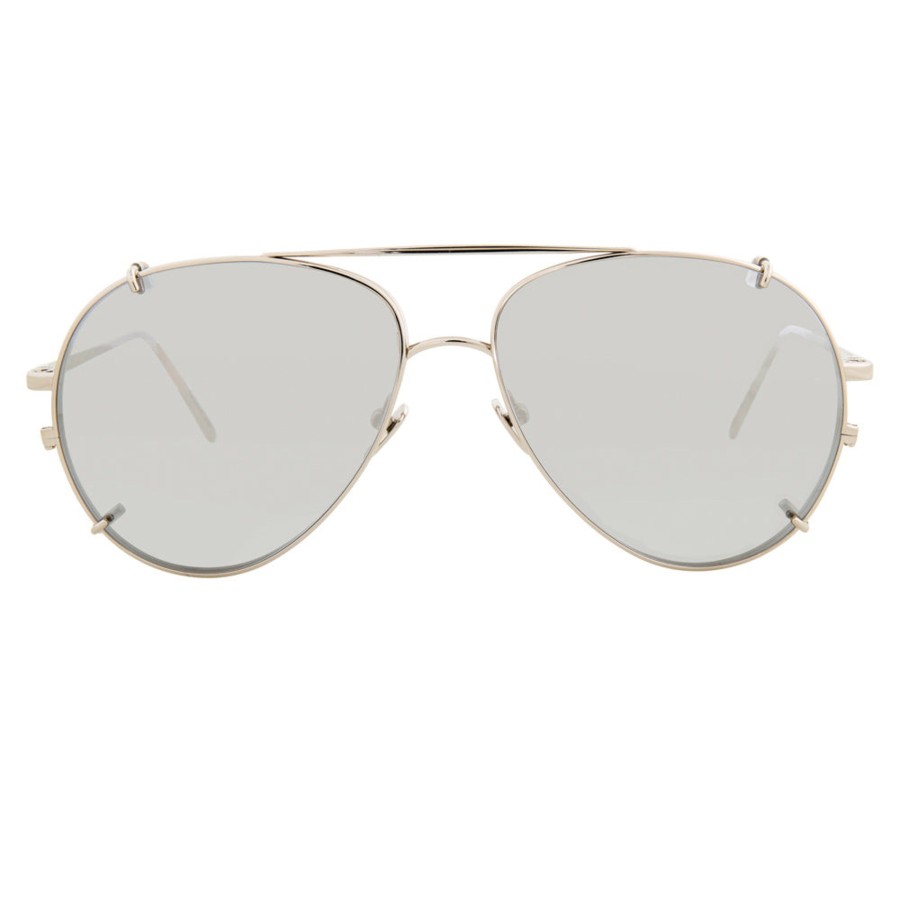 Sunglasses Linda Farrow | Linda Farrow 666 C2 Aviator Sunglasses