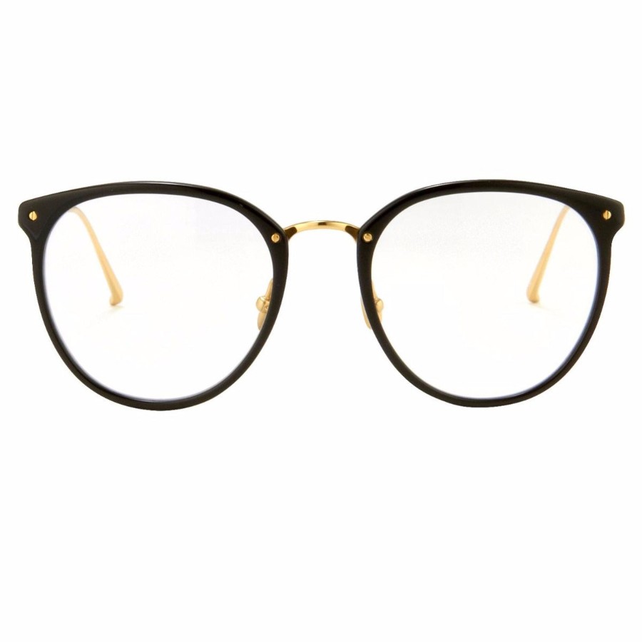 Opticals Linda Farrow | The Calthorpe | Mens' Oval Optical Frame In Black (C1)