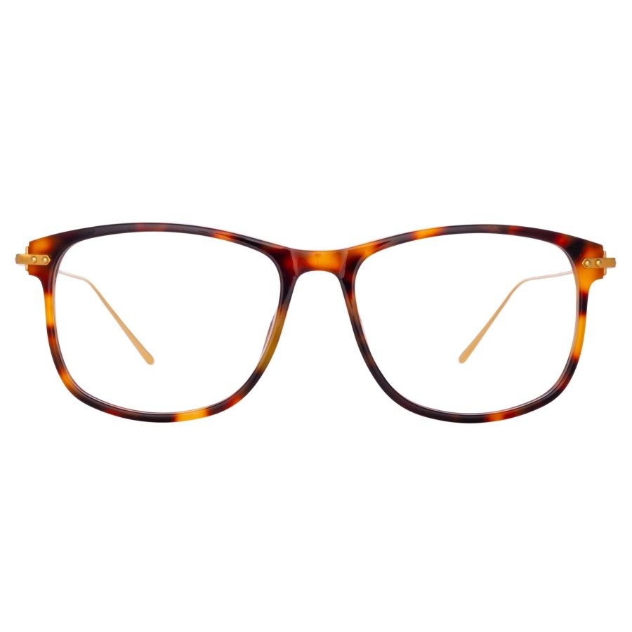 Opticals Linda Farrow | Men'S Finial Optical D-Frame In Tortoiseshell (Asian Fit)