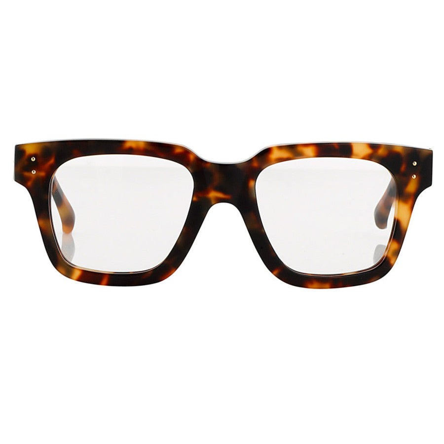 Opticals Linda Farrow | The Max | Men'S Optical D-Frame In Tortoiseshell (C2)