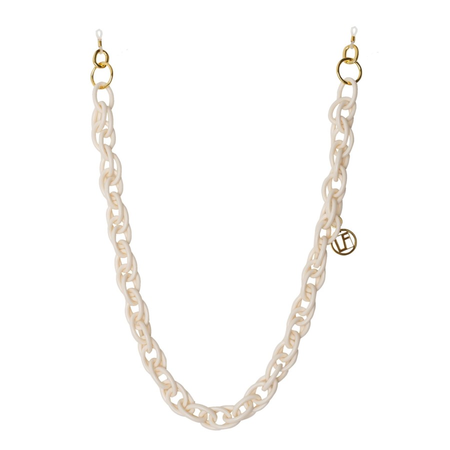 Accessories Linda Farrow | Multi Loop Cream Acetate Chain