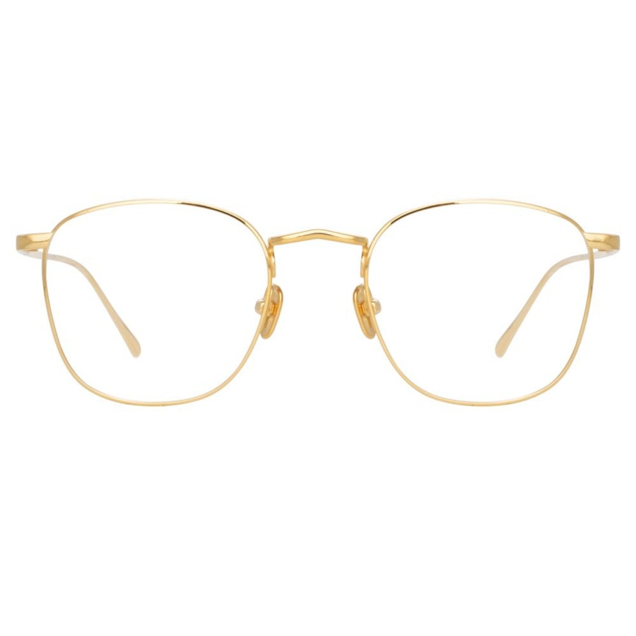 Opticals Linda Farrow | The Simon | Square Optical Frame In Yellow Gold (C6)