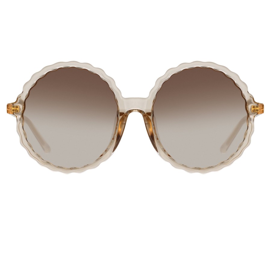 Sunglasses Linda Farrow | Nova Round Sunglasses In Ash