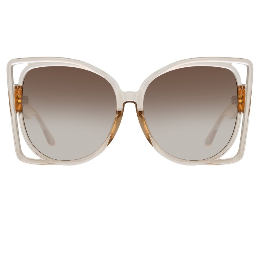 Sunglasses Linda Farrow | Astra Cat Eye Sunglasses In Ash