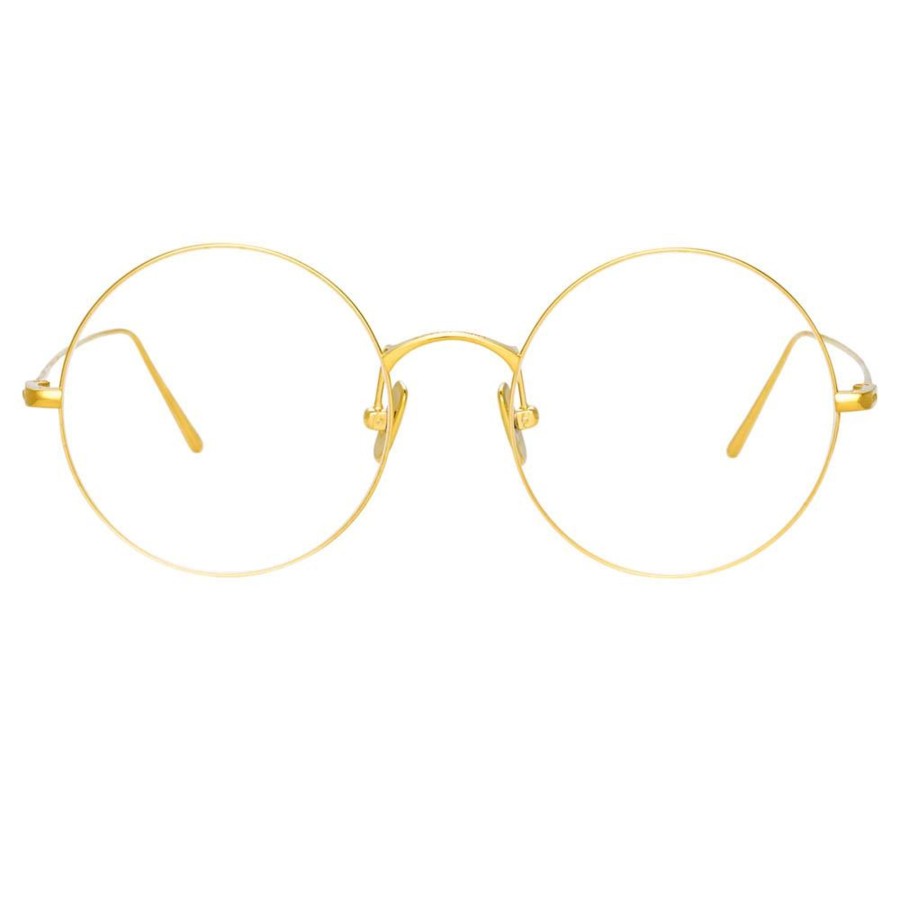 Opticals Linda Farrow | Zaha Round Optical Frame In Yellow Gold