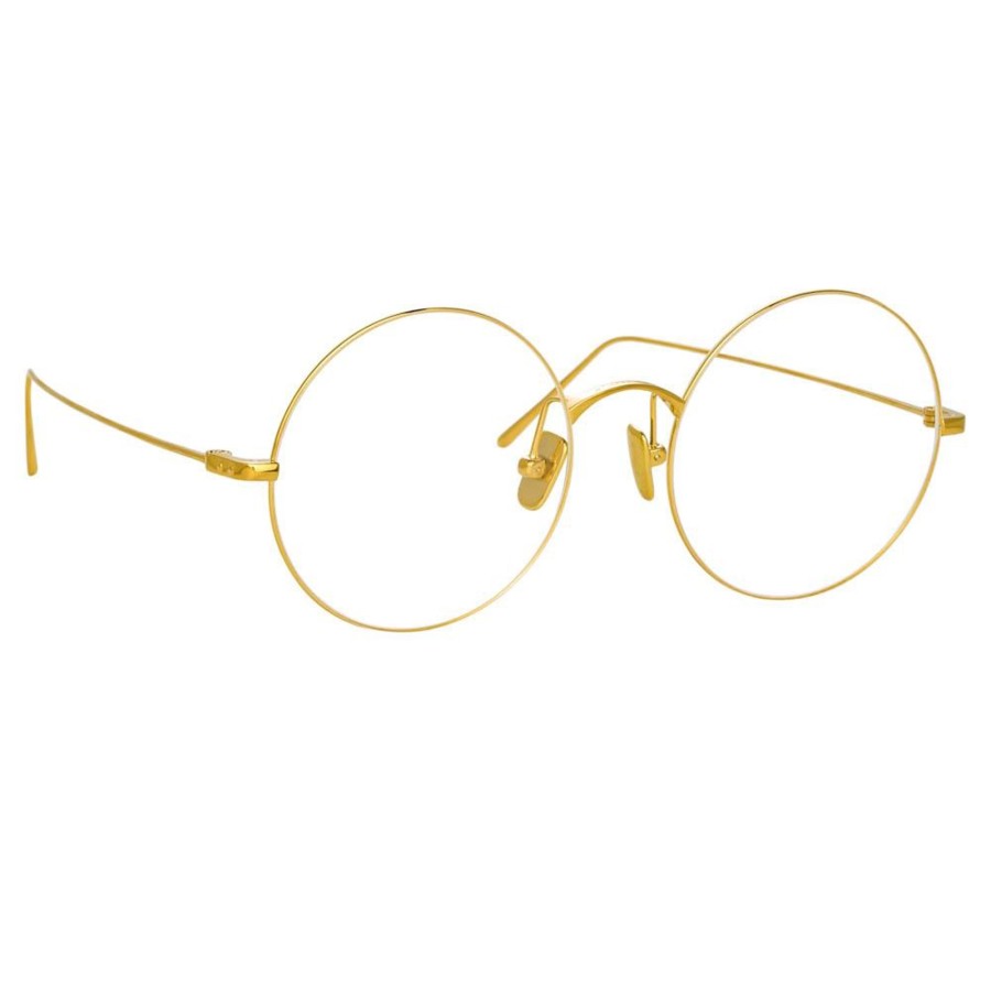 Opticals Linda Farrow | Zaha Round Optical Frame In Yellow Gold