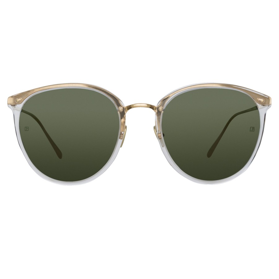 Sunglasses Linda Farrow | Men'S Calthorpe Oval Sunglasses In Clear