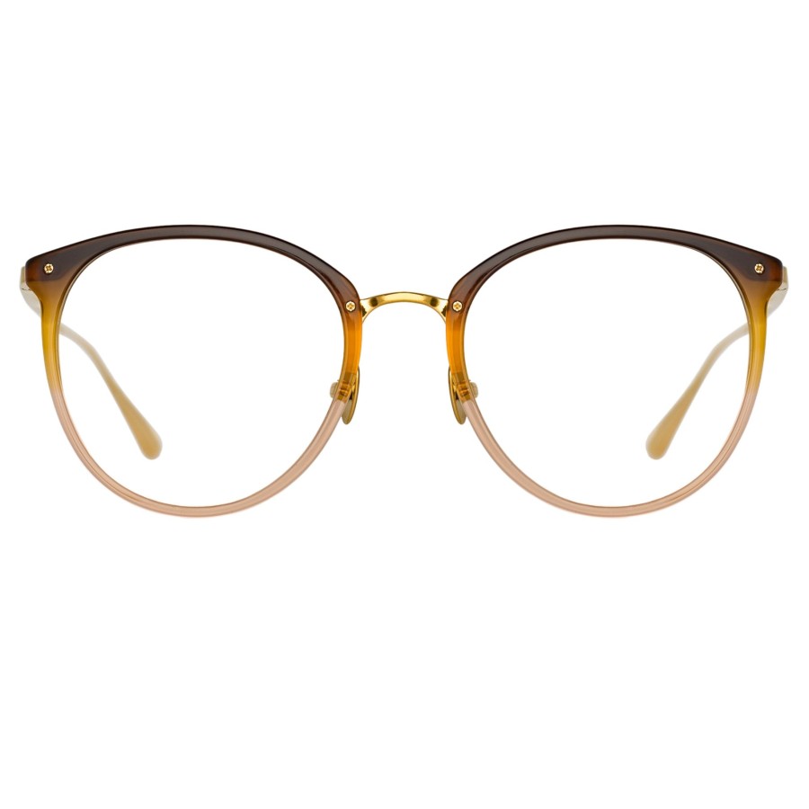 Opticals Linda Farrow | Calthorpe Oval Optical Frame In Brown Gradient