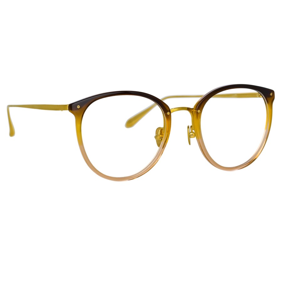 Opticals Linda Farrow | Calthorpe Oval Optical Frame In Brown Gradient