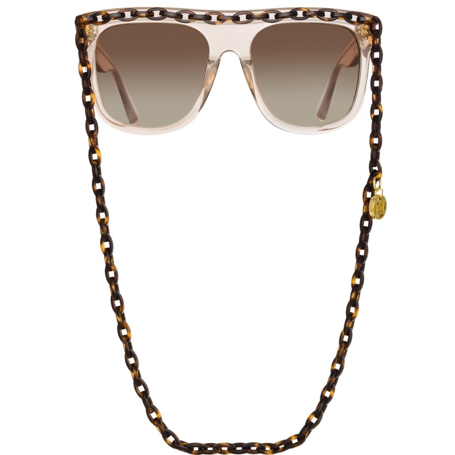 Sunglasses Linda Farrow | Dakota Flat Top Sunglasses In Ash