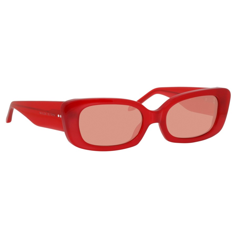 Sunglasses Linda Farrow | Magda Butrym Cat Eye Sunglasses In Red