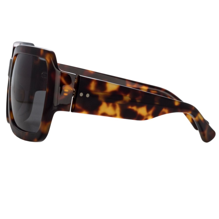 Sunglasses Linda Farrow | Dries Van Noten Oversized Sunglasses In Tortoiseshell