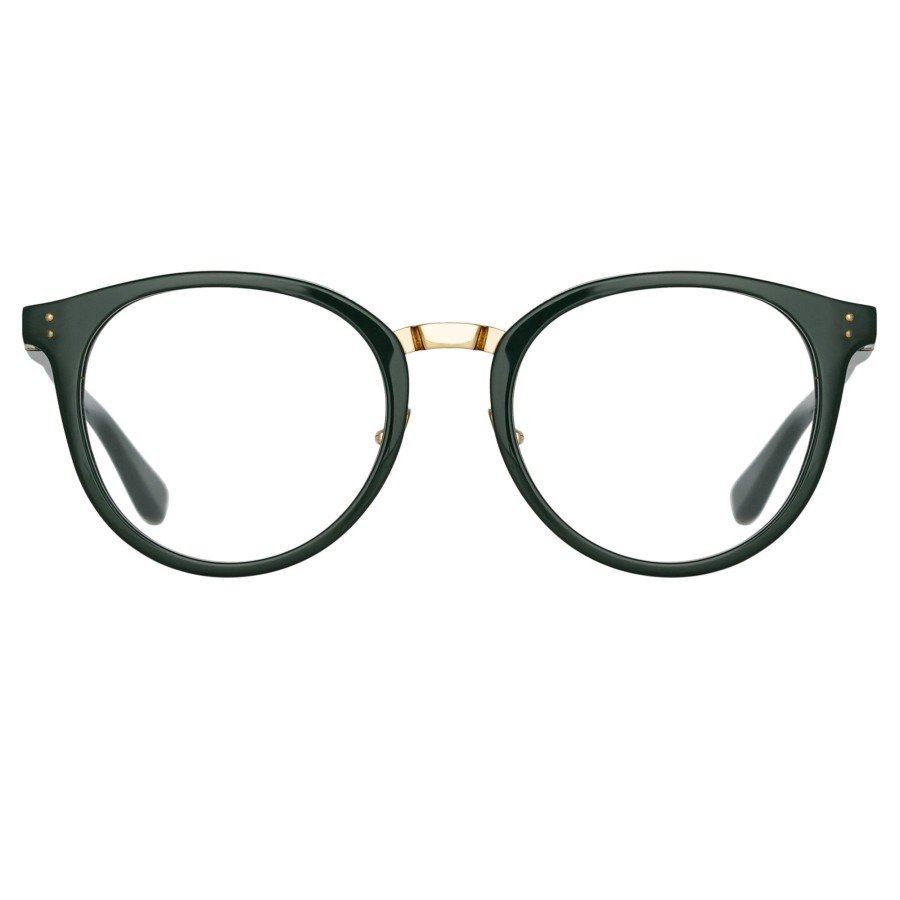 Opticals Linda Farrow | Morgan Oval Optical Frame In Green