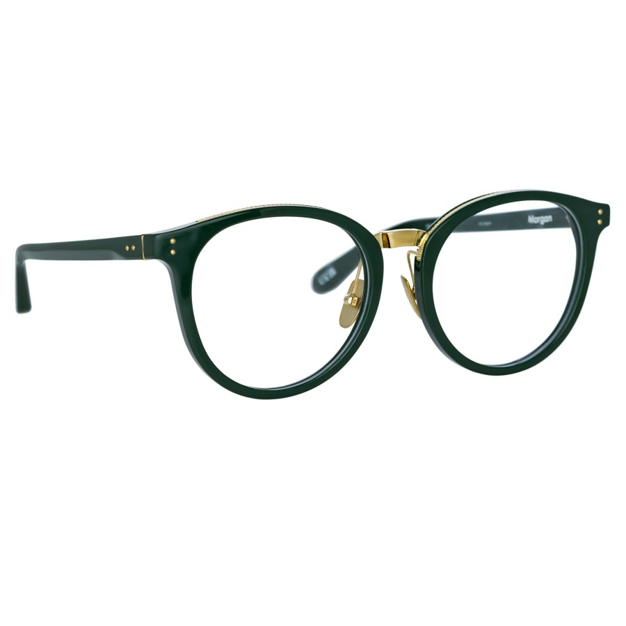 Opticals Linda Farrow | Morgan Oval Optical Frame In Green