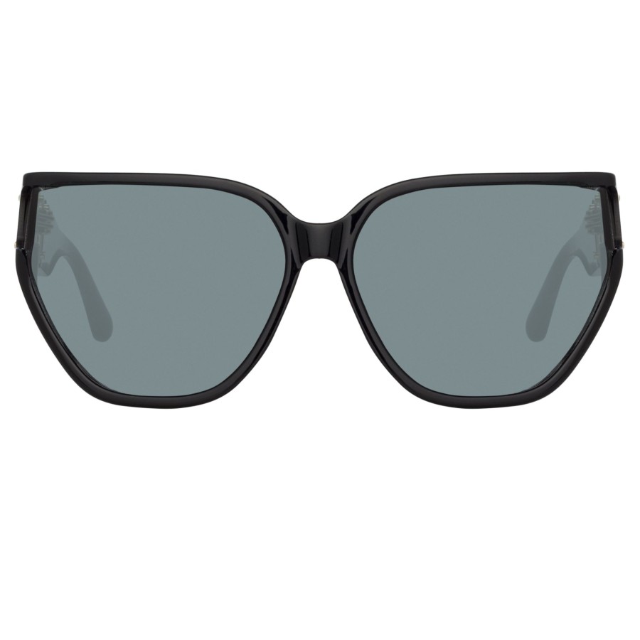 Sunglasses Linda Farrow | Sabine Oversized Sunglasses In Black